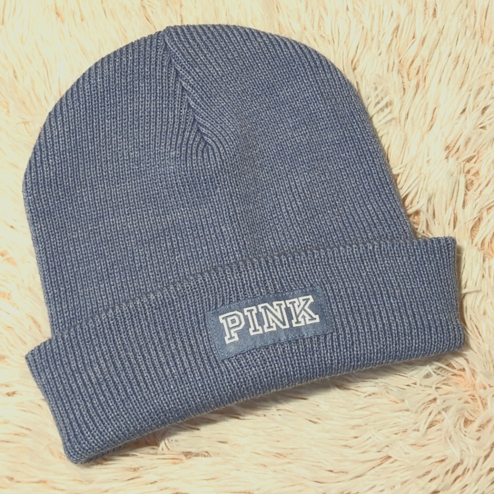 PINK by Victoria's Secret Stretch Winter Hat Lavender Women's OS EUC